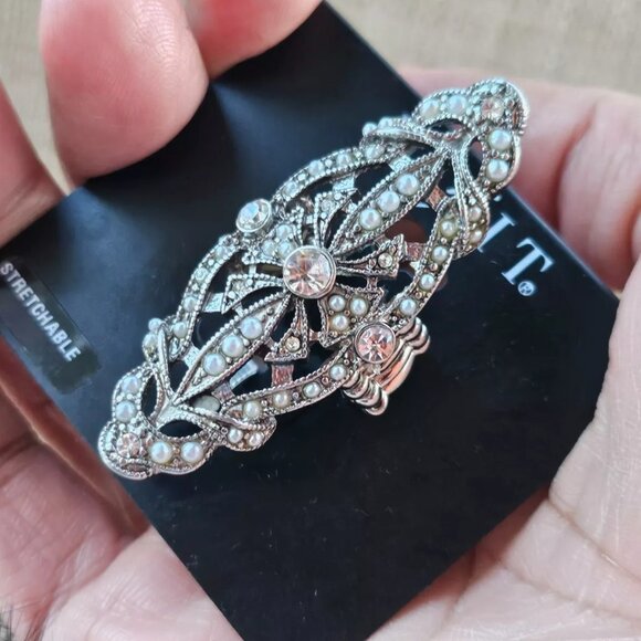 Mixit Jewelry - Mixit Women Ring Silver Tone Statement Fashion Jewelry Ring Size Adjustable